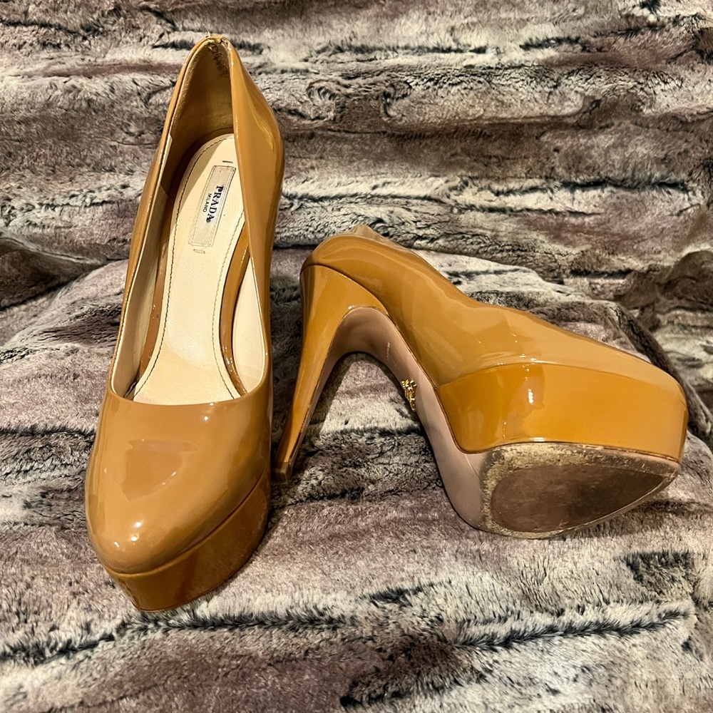 Prada platform heels